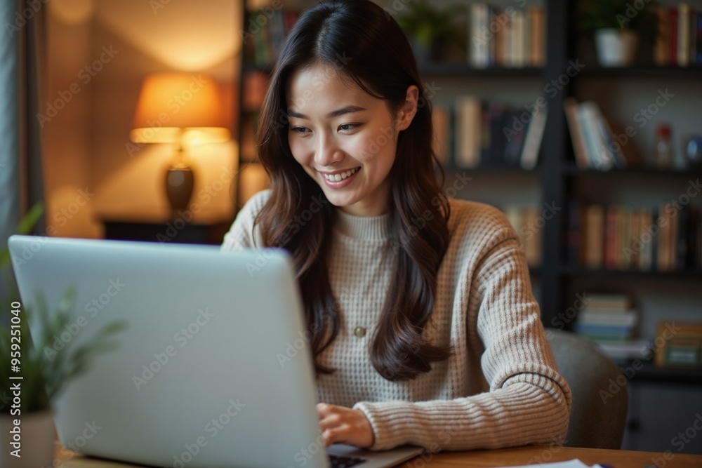 woman working on laptop at home woman working on laptop at home