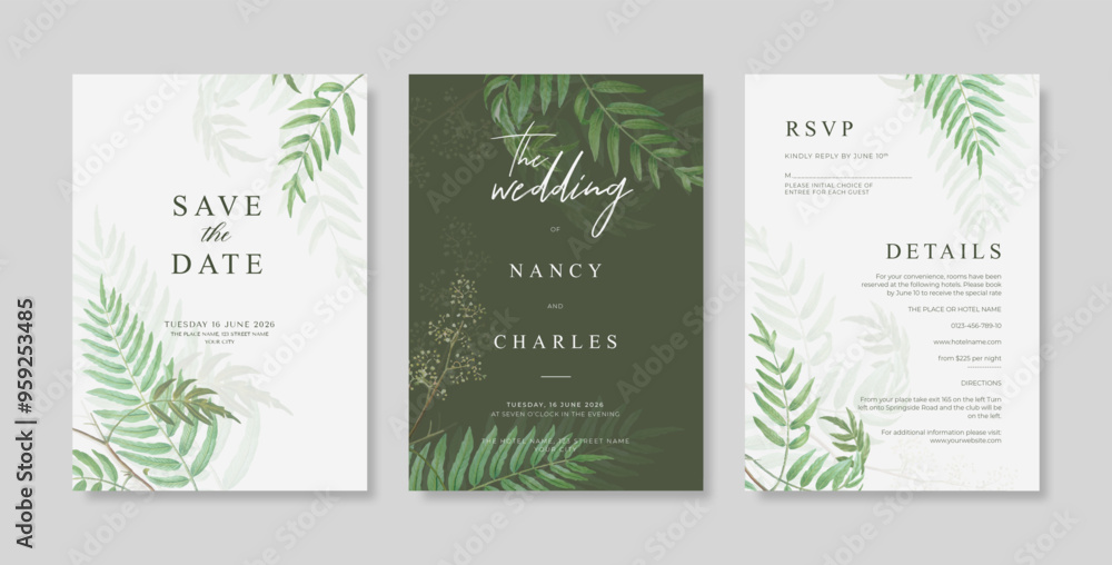 Simple and minimalist wedding card template. trendy modern wedding invitation template. beautiful wedding card template Simple and minimalist wedding card template. trendy modern wedding invitation template. beautiful wedding card template