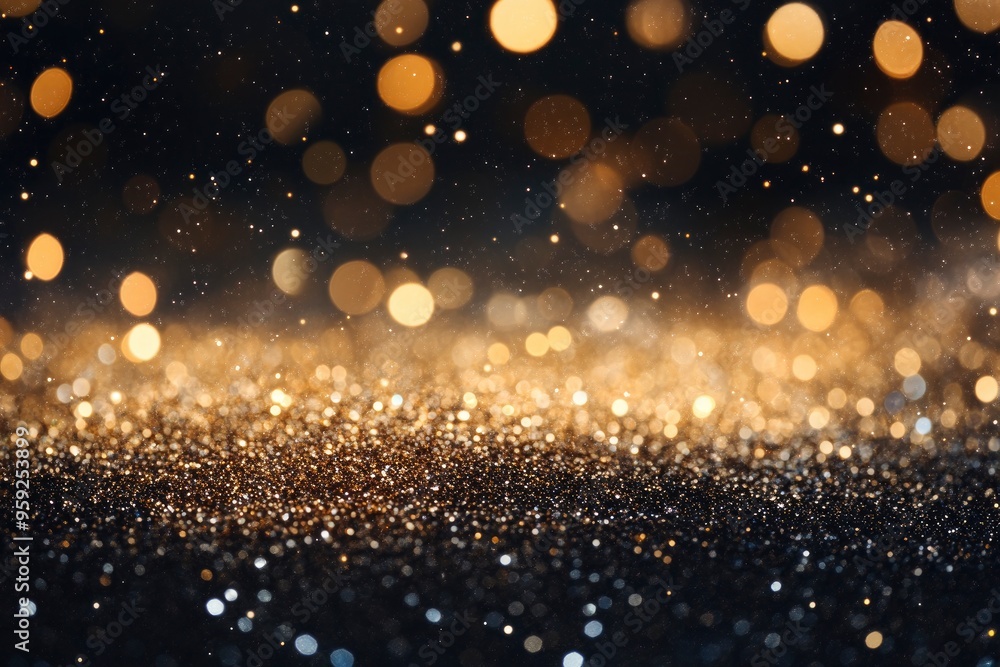 Abstract gold glitter sparkle background , ai Abstract gold glitter sparkle background , ai
