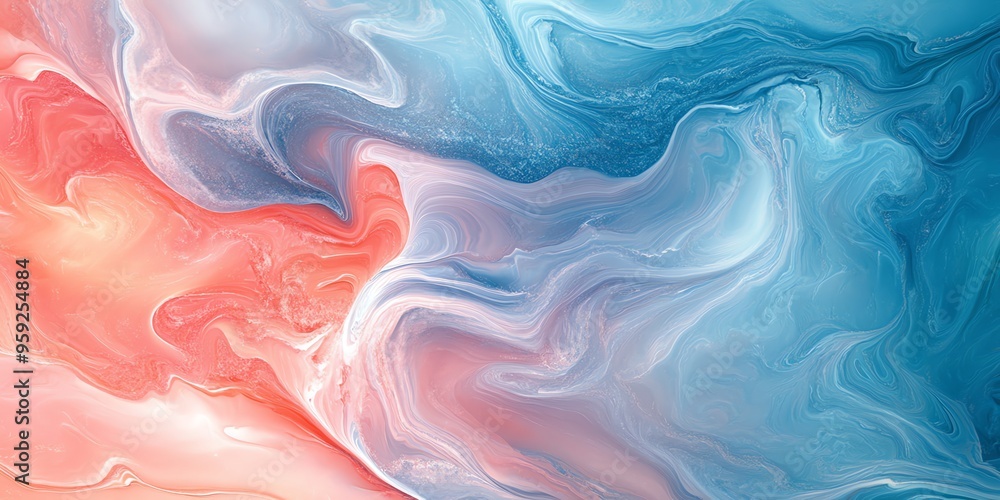 Abstract Blue and Pink Swirls Background. Abstract Blue and Pink Swirls Background.