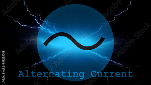 Alternating current themed dark wallpaper.
