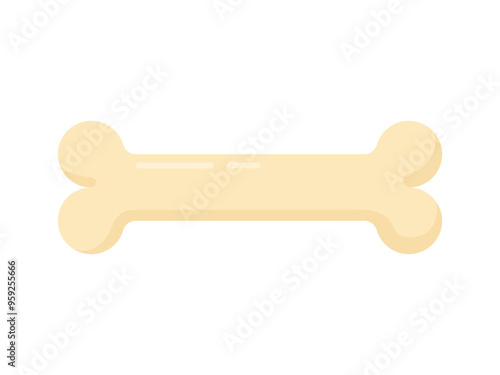 Wallpaper Mural isolated bone vector design in simple cartoon style Torontodigital.ca