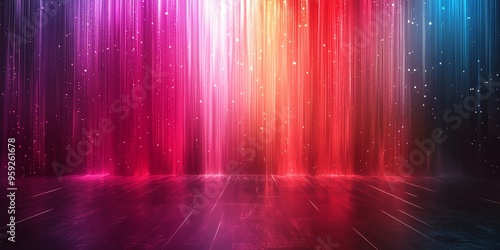 Abstract Colorful Neon Lights Background.