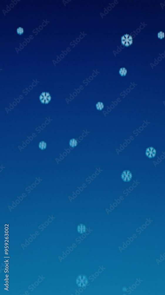 Crisp Winter Scene with Falling Snowflakes, displaying clear white snowflakes on a gradient blue background, symbolizing a serene snowy atmosphere. Crisp Winter Scene with Falling Snowflakes, displaying clear white snowflakes on a gradient blue background, symbolizing a serene snowy atmosphere.