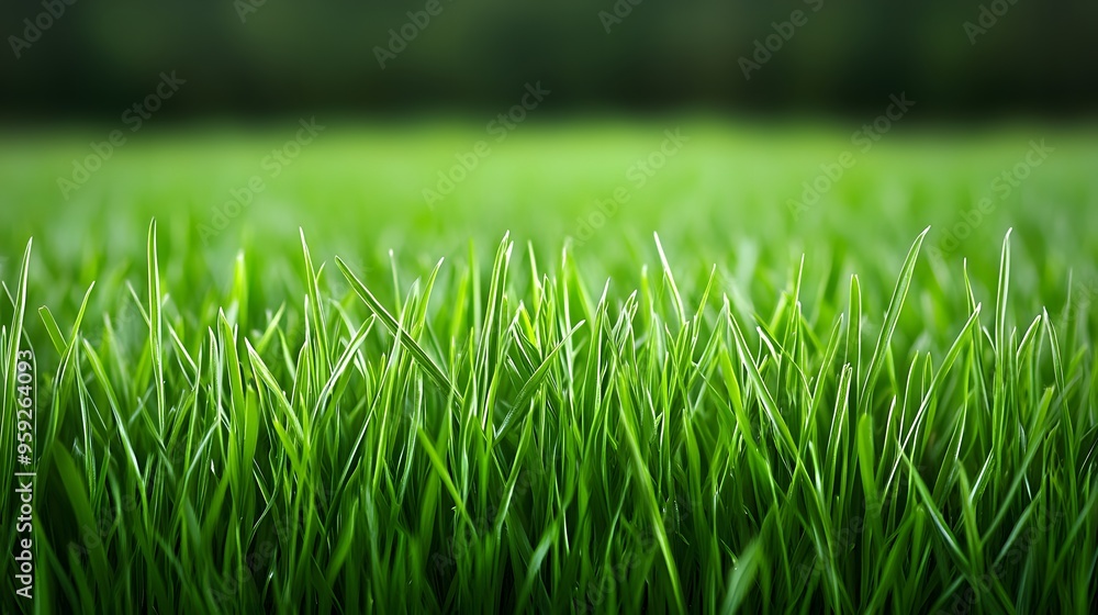Fototapeta premium Close-up of Fresh Green Grass Blades
