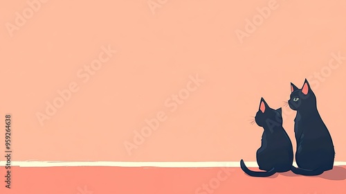 Cat theme PPT background image