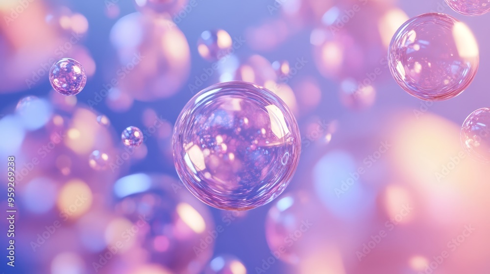 Abstract Purple and Pink Bubbles Background Abstract Purple and Pink Bubbles Background