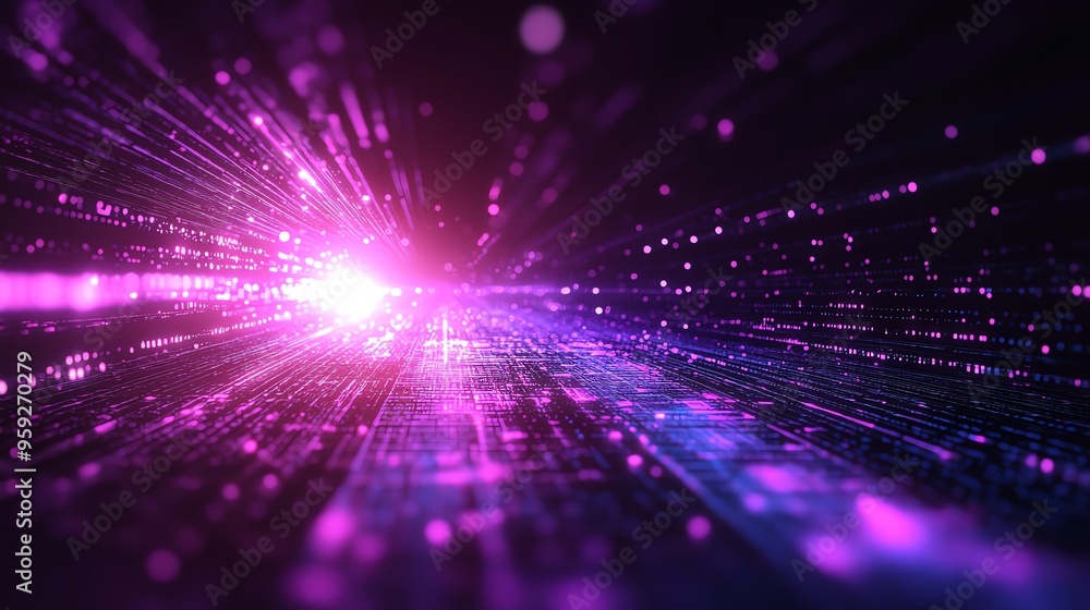 Abstract Digital Background with Glowing Lights. Abstract Digital Background with Glowing Lights.