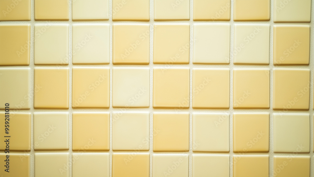 Front View of Yellow Mosaic Tiles Front View of Yellow Mosaic Tiles