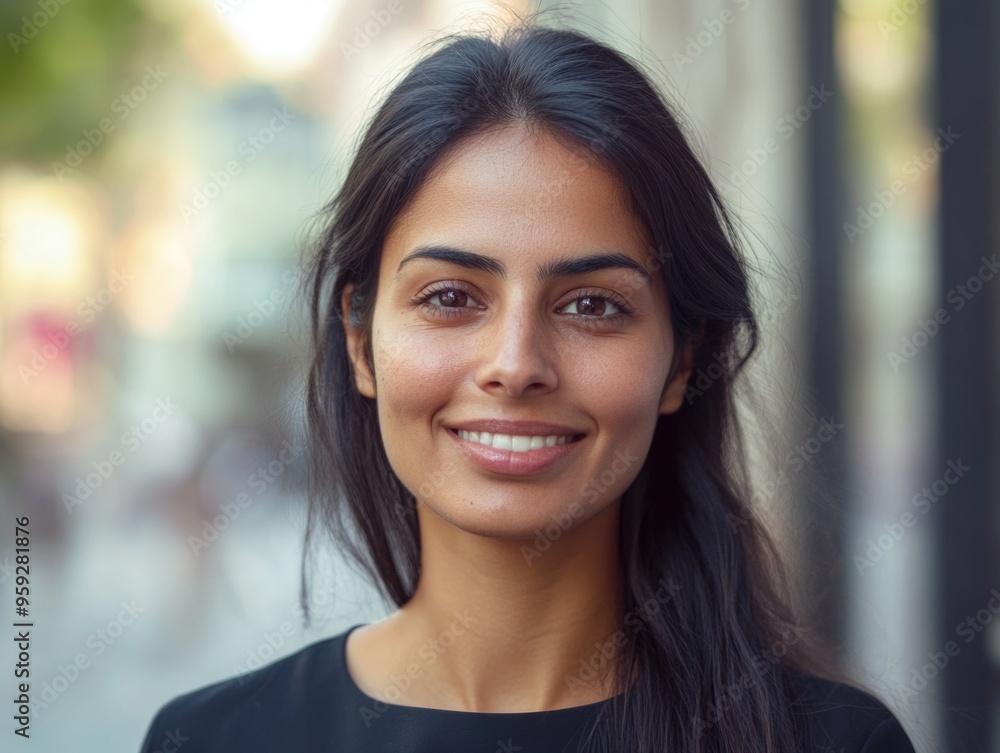 Professional Portrait of a Smiling Woman in Business Attire Professional Portrait of a Smiling Woman in Business Attire