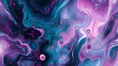 Abstract art with swirling shades of blue, purple, and pink. Fluid, vibrant, and visually engaging. Perfect for backgrounds or design elements.