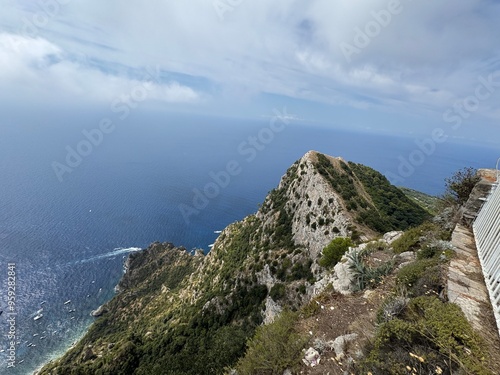 landscape with blue sky