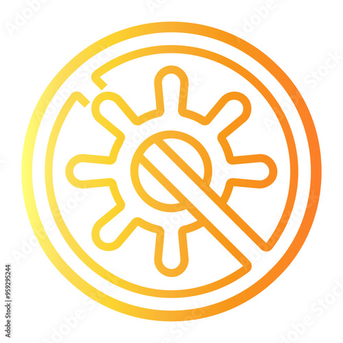 porthole Line Gradient Icon