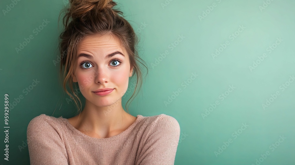 Portrait of a Woman with a Curious Expression Portrait of a Woman with a Curious Expression