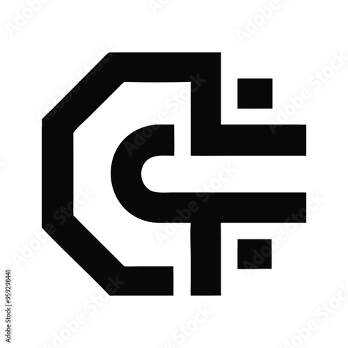 Futuristic Technology Company Logo Stylish Logo Design Vector Illustration for Modern Branding