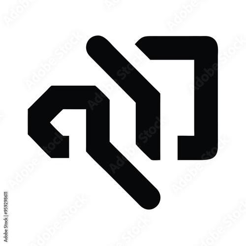 Futuristic Technology Company Logo Stylish Logo Design Vector Illustration for Modern Branding