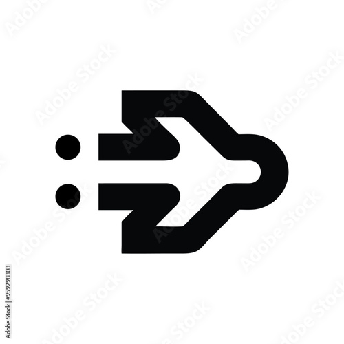 Futuristic Technology Company Logo Stylish Logo Design Vector Illustration for Modern Branding