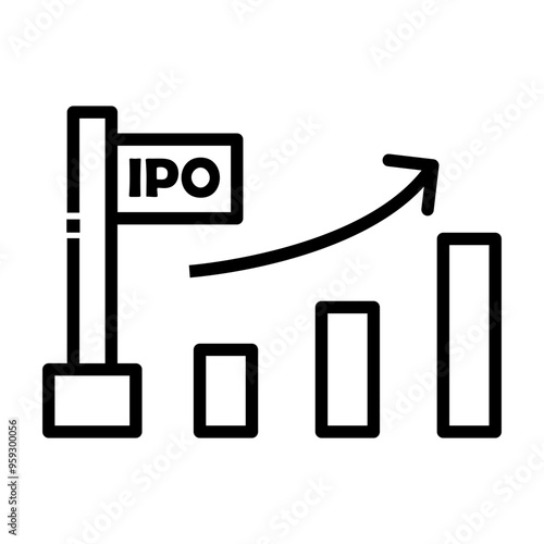 IPO Line Icon