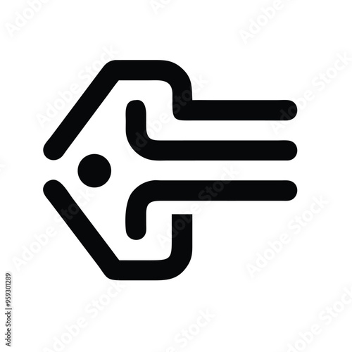 Futuristic Technology Company Logo Stylish Logo Design Vector Illustration for Modern Branding