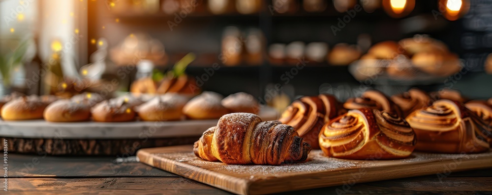 Artisan bakery with fresh pastries, cozy and inviting, Rustic, Warm tones, Photograph, Culinary delight Artisan bakery with fresh pastries, cozy and inviting, Rustic, Warm tones, Photograph, Culinary delight