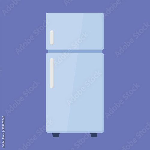 Refrigerator vector icon. fridge freezer vector illustration. fridge icon