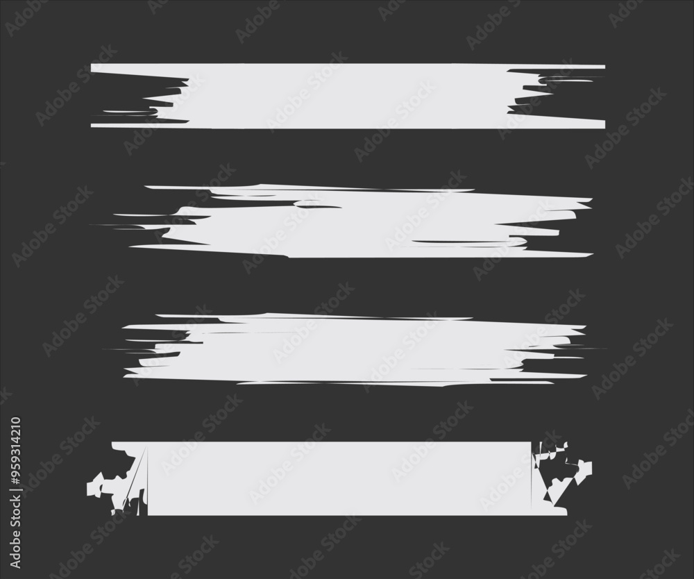 Torn Paper Pieces Vector Torn Paper Pieces Vector