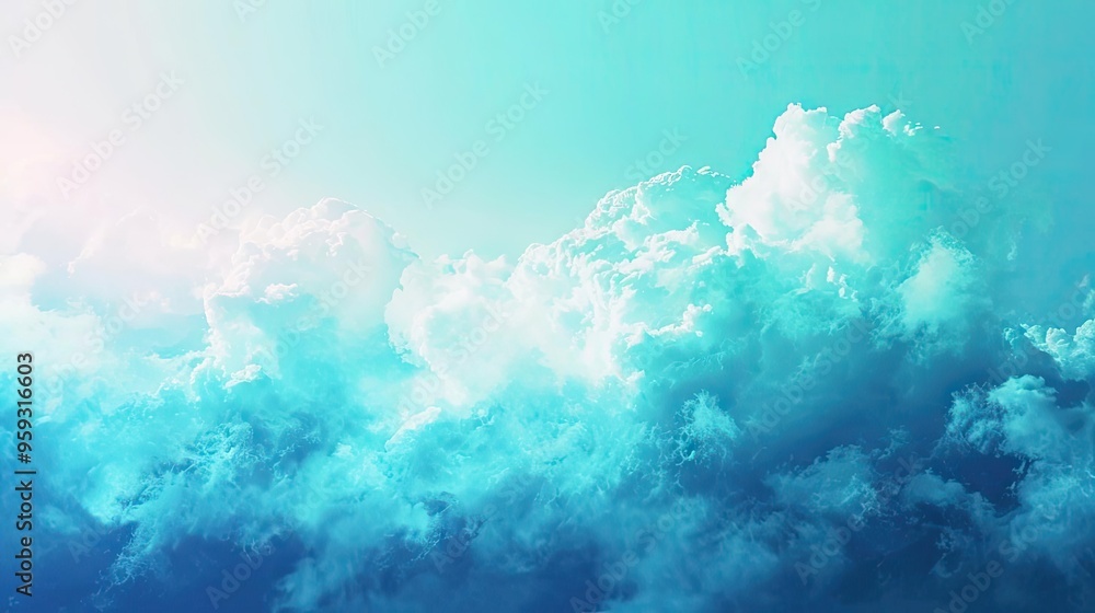 A serene and beautiful sky filled with fluffy white clouds under a blue sunny day, A serene and beautiful sky filled with fluffy white clouds under a blue sunny day,