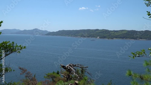 Gorgeous View of Karuga Seaside in Kure City, Hiroshima Prefecture.