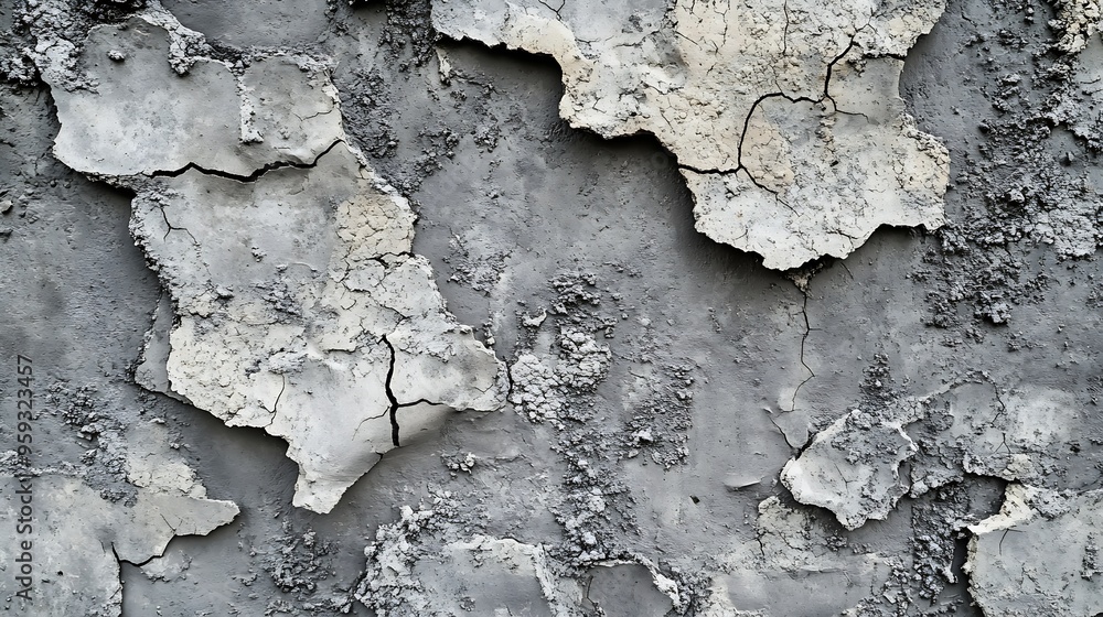 cement concrete cracked texture wall : Generative AI cement concrete cracked texture wall : Generative AI