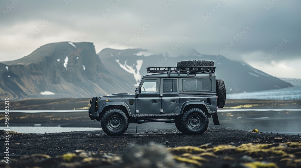 A rugged off-road vehicle from the side, highlighting its durable build and off-road capabilities. Perfect for adventure and exploration. A rugged off-road vehicle from the side, highlighting its durable build and off-road capabilities. Perfect for adventure and exploration.