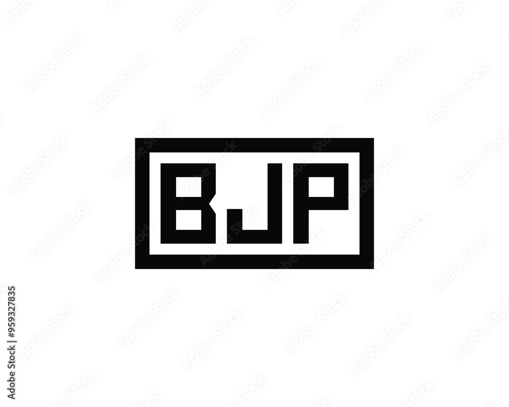 BJP logo design vector template. BJP BJP logo design vector template. BJP