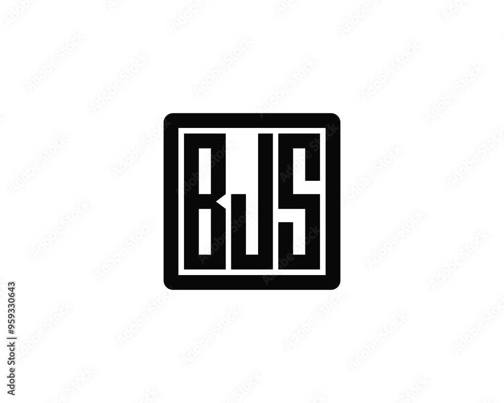 BJS logo design vector template. BJS BJS logo design vector template. BJS