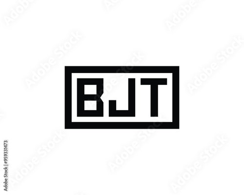 BJT logo design vector template. BJT