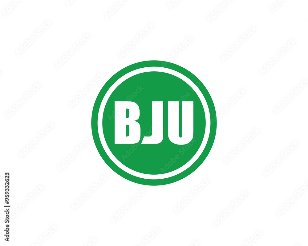 BJU Logo design vector template. BJU BJU Logo design vector template. BJU