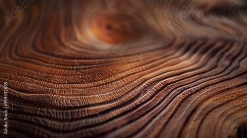 Close-up of Wood Grain Texture