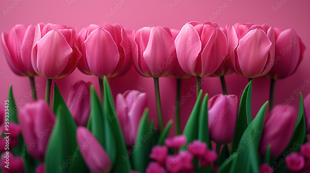 pink tulips on a pink background pink tulips on a pink background
