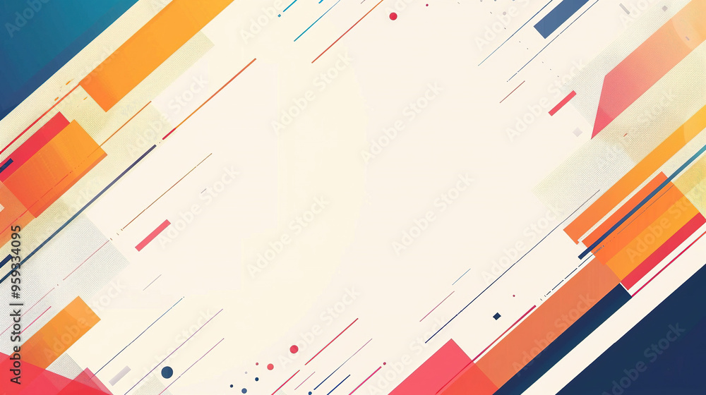 PowerPoint background. flat geometric line with orange and pink color. Abstract background PowerPoint background. flat geometric line with orange and pink color. Abstract background