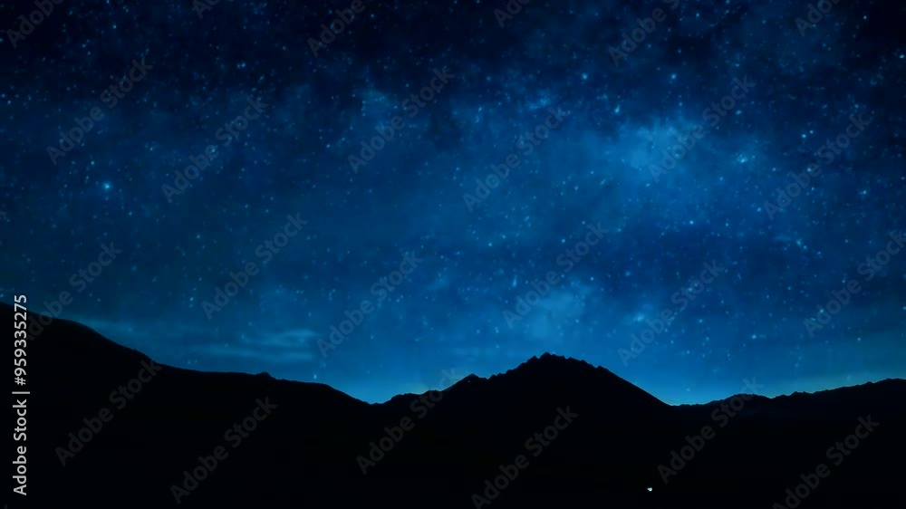 A stunning night sky with a dark mountain range in the foreground.
A stunning night sky with a dark mountain range in the foreground.