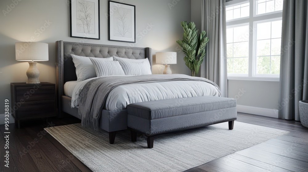 Fototapeta premium Modern Bedroom Interior