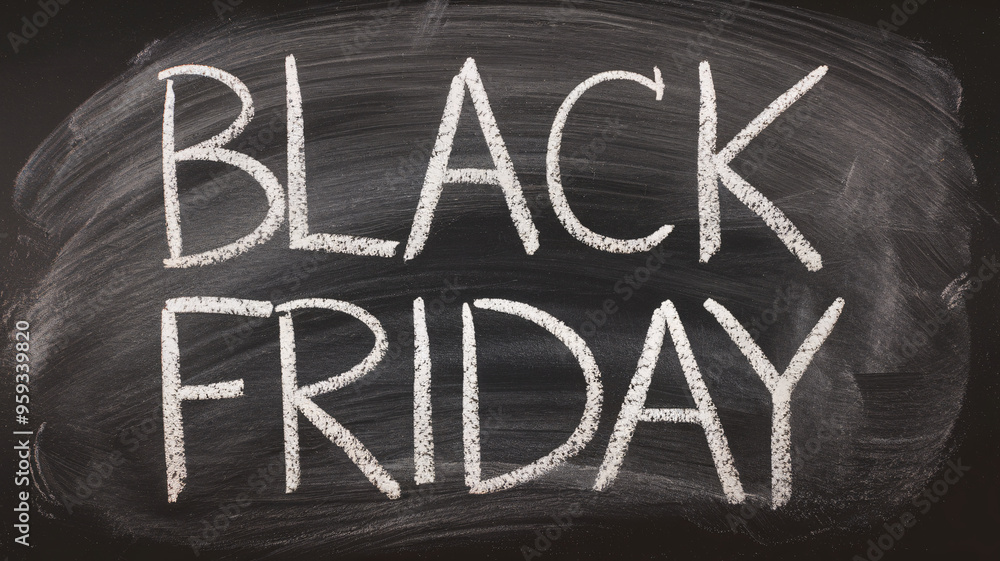 Chalk-style Black Friday banner with hand-drawn white text on a blackboard background, perfect for casual retail promotions, holiday sales, and vintage-inspired marketing campaigns
Chalk-style Black Friday banner with hand-drawn white text on a blackboard background, perfect for casual retail promotions, holiday sales, and vintage-inspired marketing campaigns
