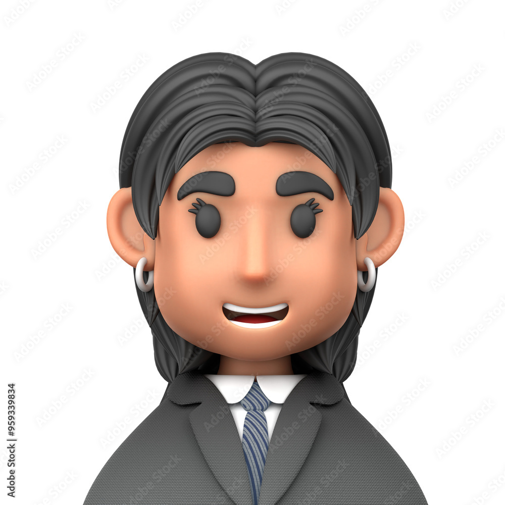 Business Woman 3D Illustration for uiux, web, app, presentation, etc Business Woman 3D Illustration for uiux, web, app, presentation, etc