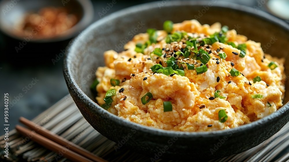 Special Chinese Cuisine Small Whitebait Scrambled Eggs : Generative AI Special Chinese Cuisine Small Whitebait Scrambled Eggs : Generative AI