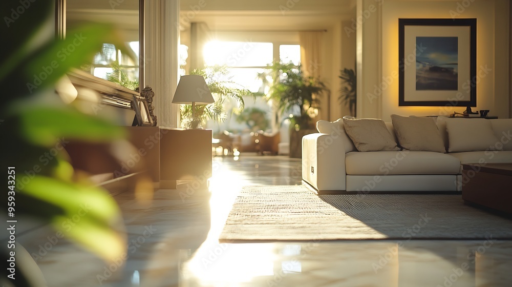 A view of luxury real estate apartment interior : Generative AI A view of luxury real estate apartment interior : Generative AI