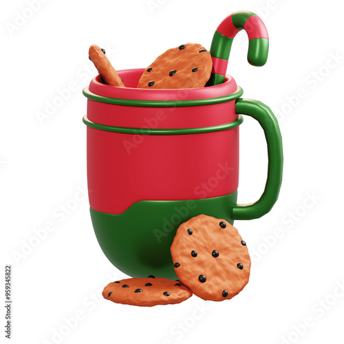 gingerbread cookies in a cup