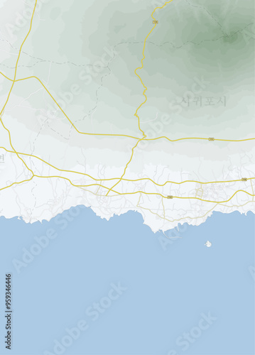 제주도 서귀포시 서쪽 지도, 중문, 안덕면