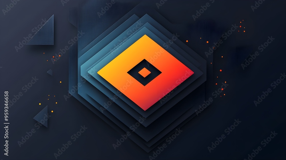 Naklejka premium Flat design of a tech startup logo with strong, modern sans-serif typography