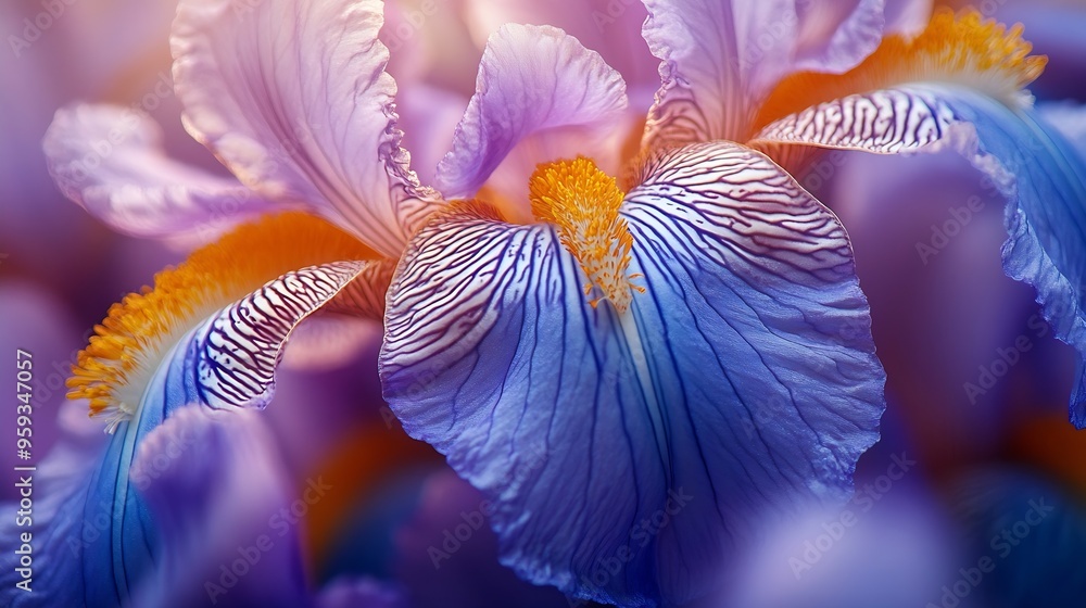 iris flower close up abstract floral background : Generative AI iris flower close up abstract floral background : Generative AI
