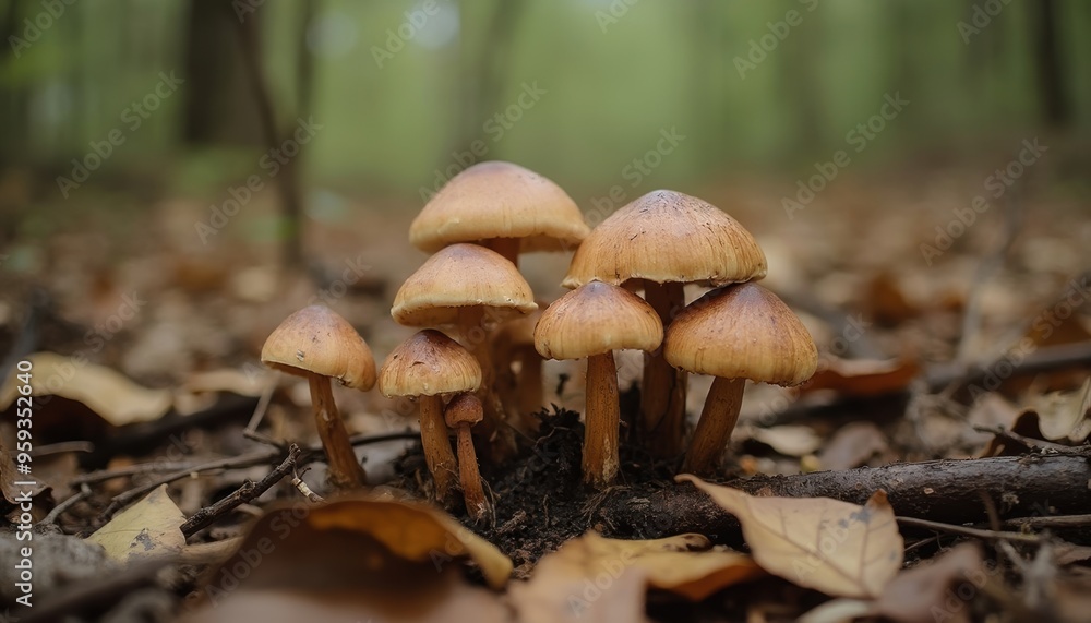 Fototapeta premium mushrooms in the forest