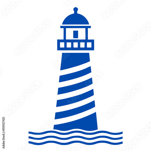 lighthouse silhouette vector