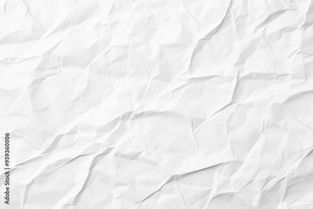 White Crumpled Paper Texture Background, High-Resolution, Flat Lay, Top View White Crumpled Paper Texture Background, High-Resolution, Flat Lay, Top View